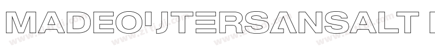MADEOuterSansAlt Bla字体转换 MADEOuterSansAlt Bla字体转换